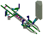 Isometric view of City Place Stationand geotechnical instrumentation.