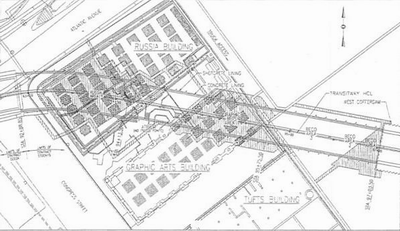 MTBA Section CC03A at Russia Wharf - Plan View.