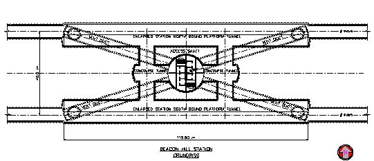 Vorschlag für den Grundriß der Beacon Hill Station.