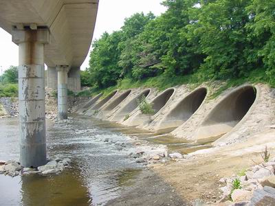 Downstream portal of Cameron Run Tunnels after Rehabilitation.