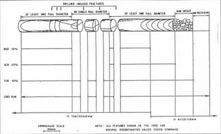 Schematic illustration of fracture logging terms (from Ref 5).