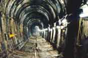 Brunel's Thames Tunnel more than 150 years after opening with the tracks and services removed.