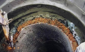 Figure 5. Excavation and support in contigency type B.