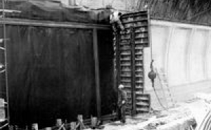 Fig. 5. Waterproofing installation at Glenmount Station.