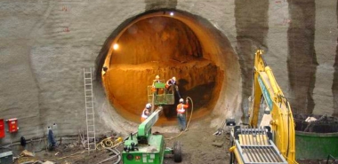 Excavation of Service Tunnel