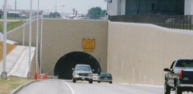 Tunnel and road in use 