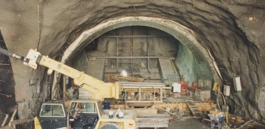  Mined portion of southeast entrance and chamber at mezzanine level 