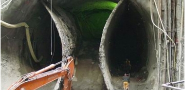 Tunnel Excavation under way
